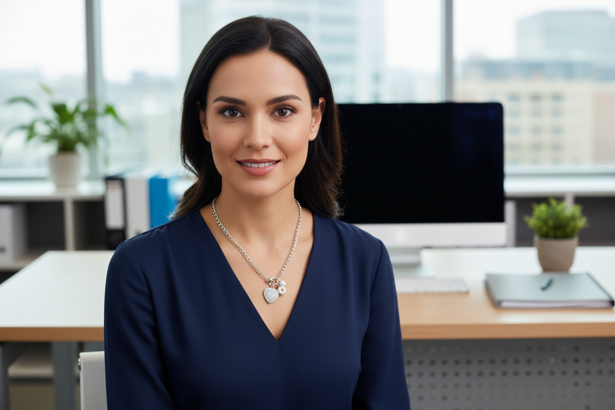 Collar romántico con corazón