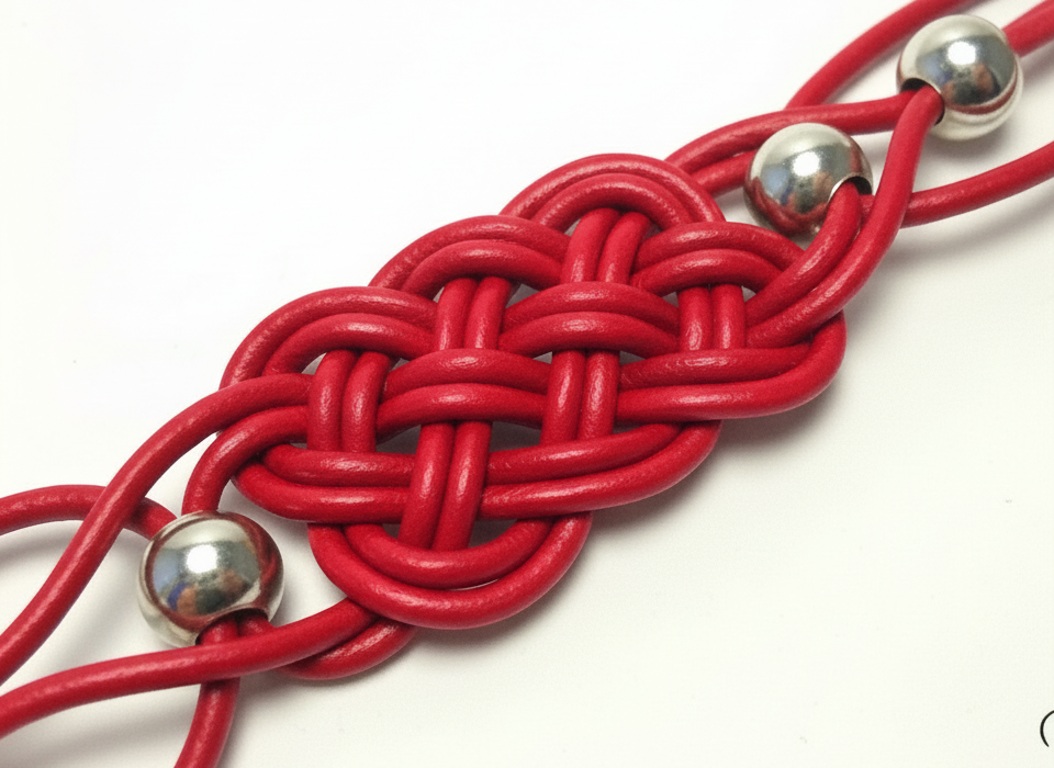 Pulsera de cuero trenzado para hombre o mujer