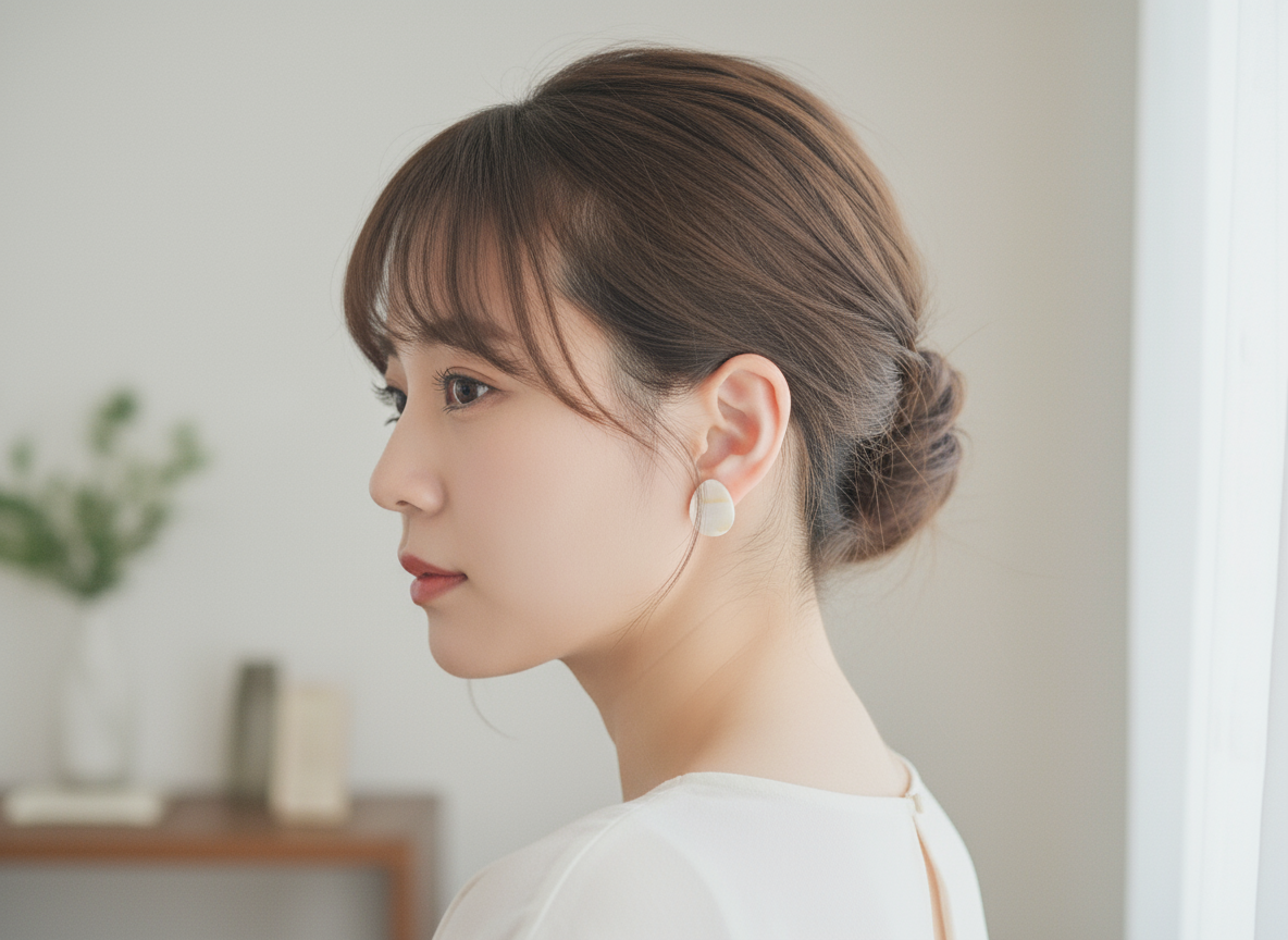 Pendientes de nácar forma de gota