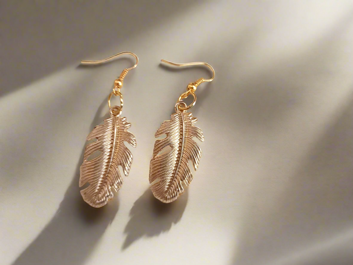 pendientes plumas