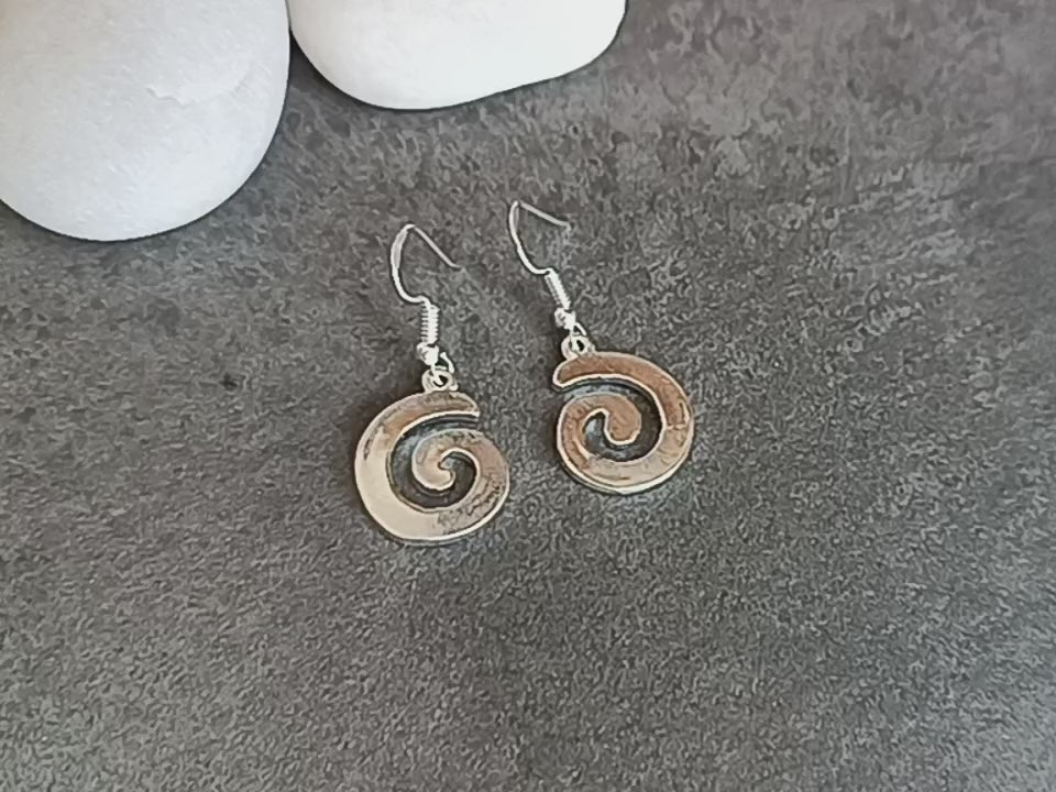 Pendientes espiral celta