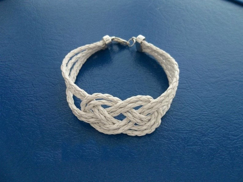 pulsera nudo blanco