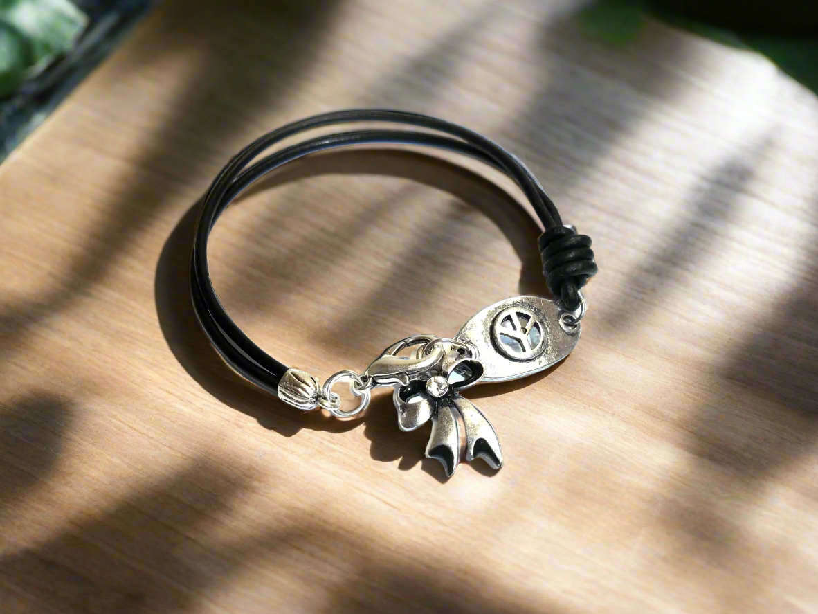 pulsera cuero hippie