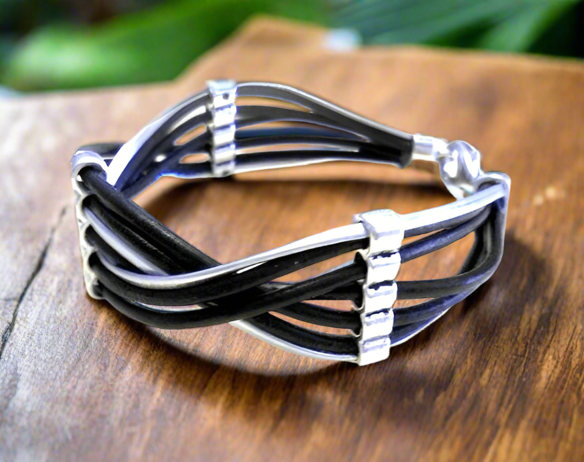 pulsera cuero mujer
