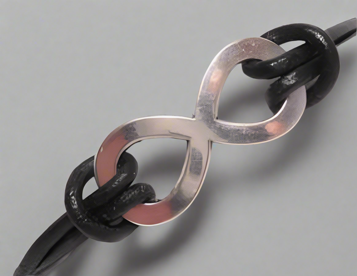 pulsera cuero con infinito