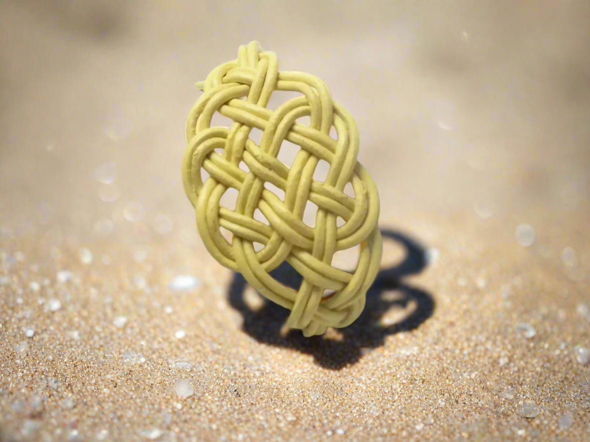 pulsera de cuero amarillo