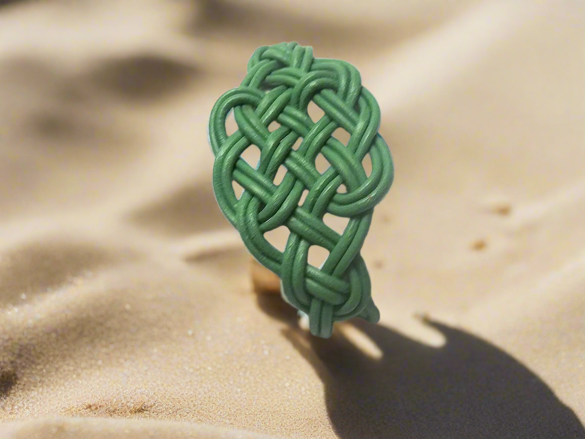 pulsera de cuero verde