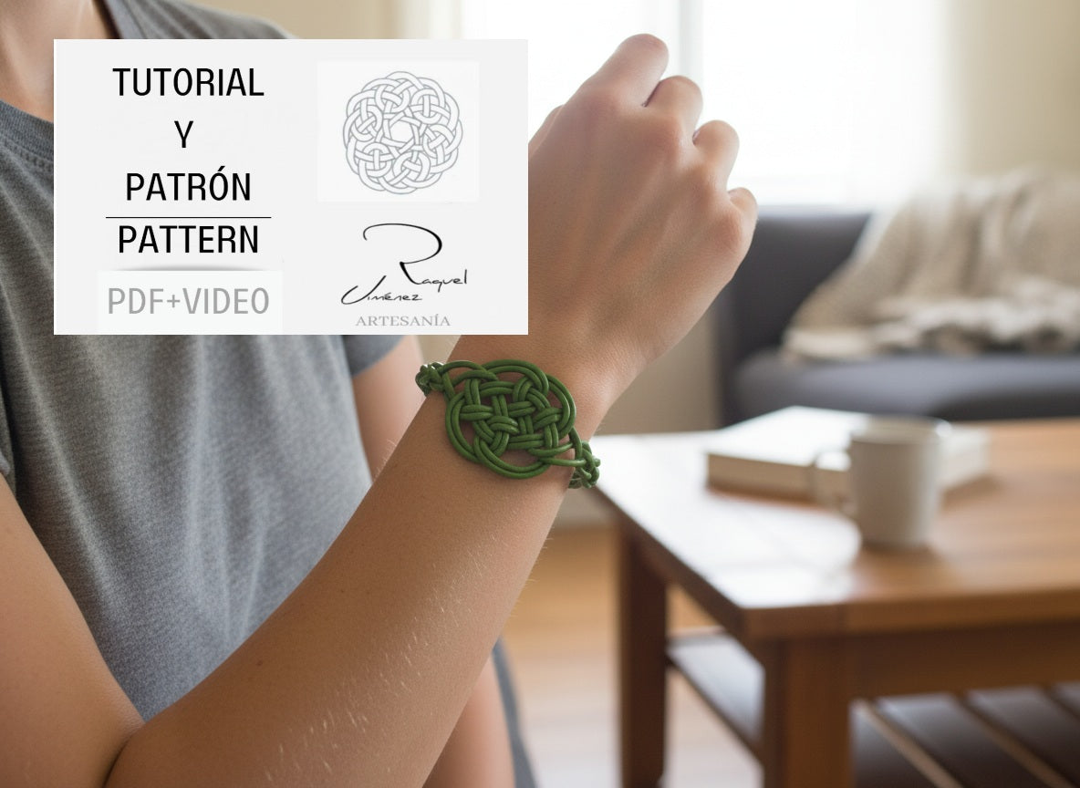 Tutorial símbolo celta del amor eterno para pulsera con patrón