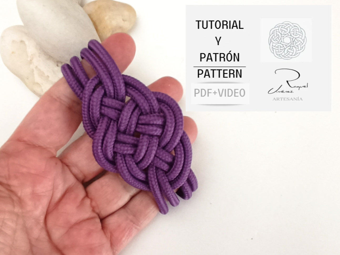 tutorial pulsera dia de la mujer