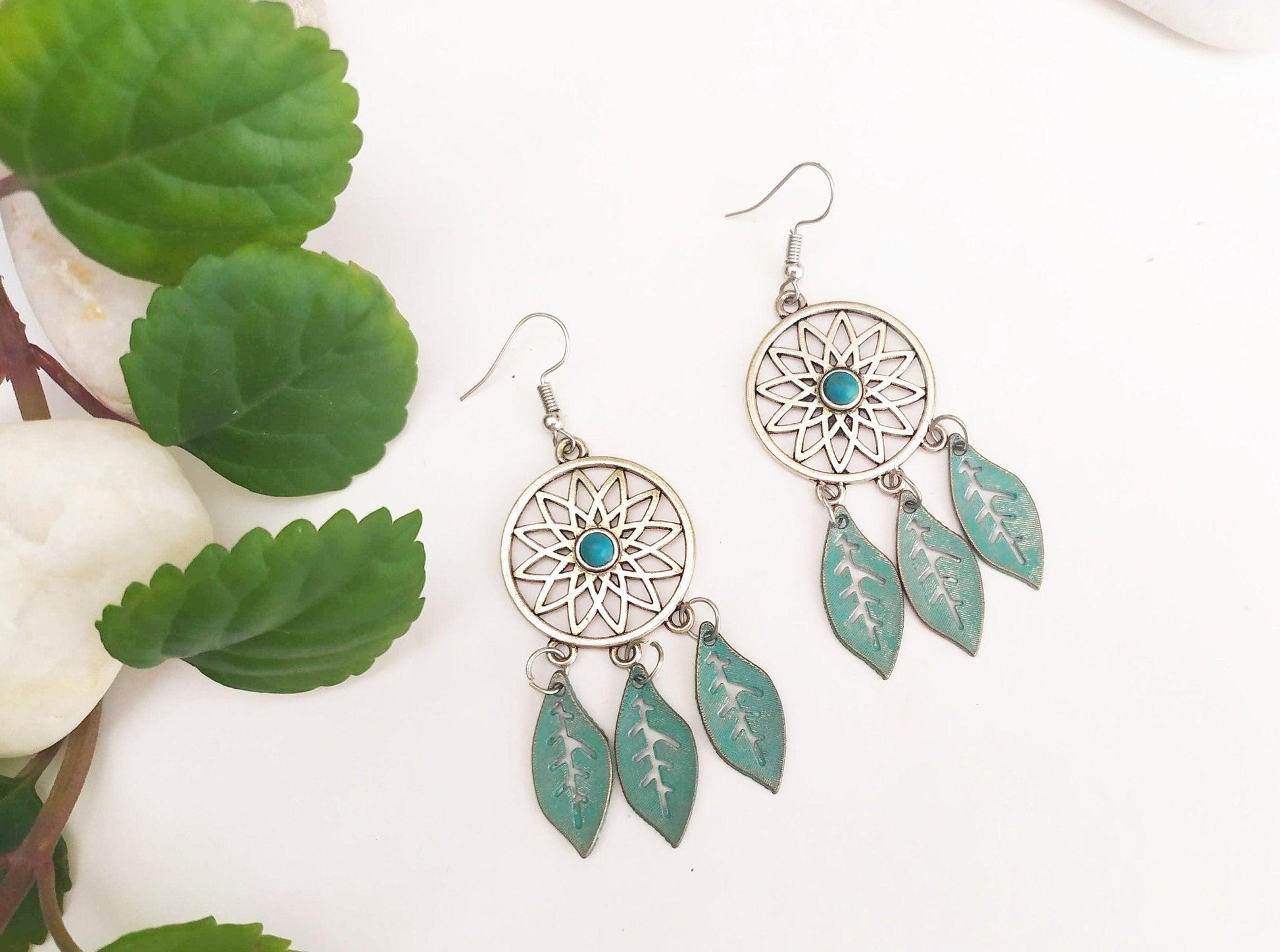 Pendientes atrapasueños navajos