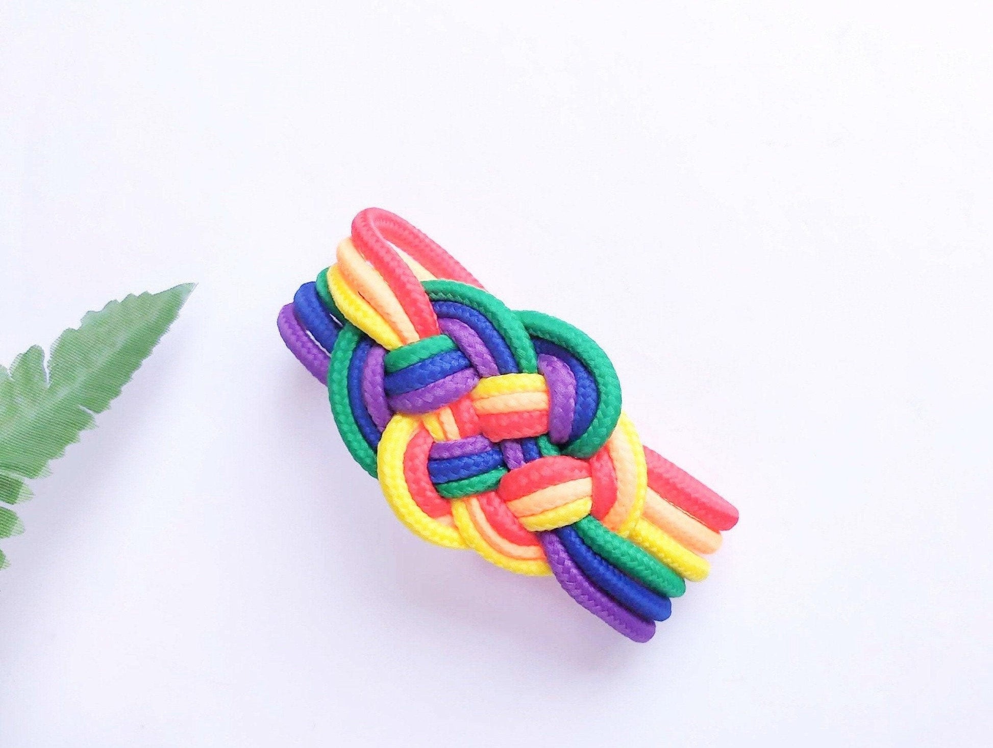 Pulsera Arco Iris, pulsera nudo de colores orgullo gay