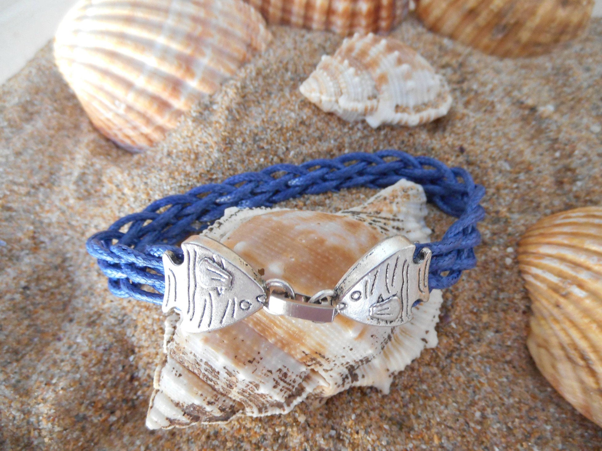 Pulsera trenzada marinera