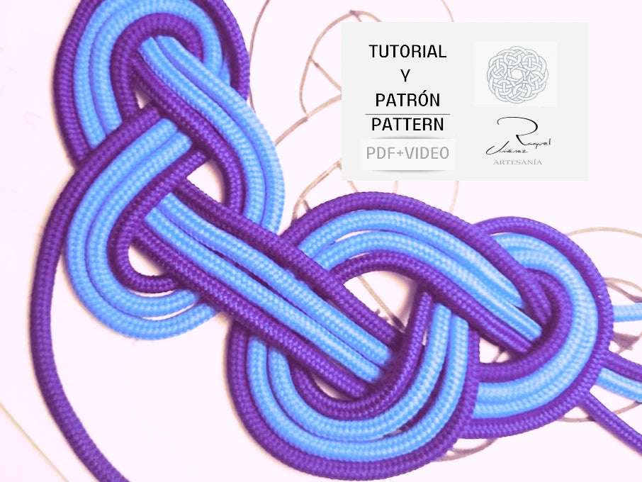 Tutorial y patrón collar de nudos. pdf y video .Raquel Jiménez Artesanía