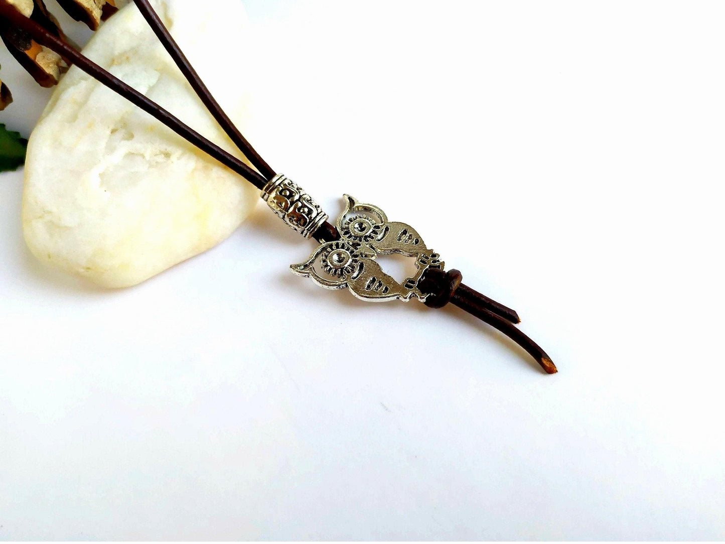 Collar de la suerte con buho
