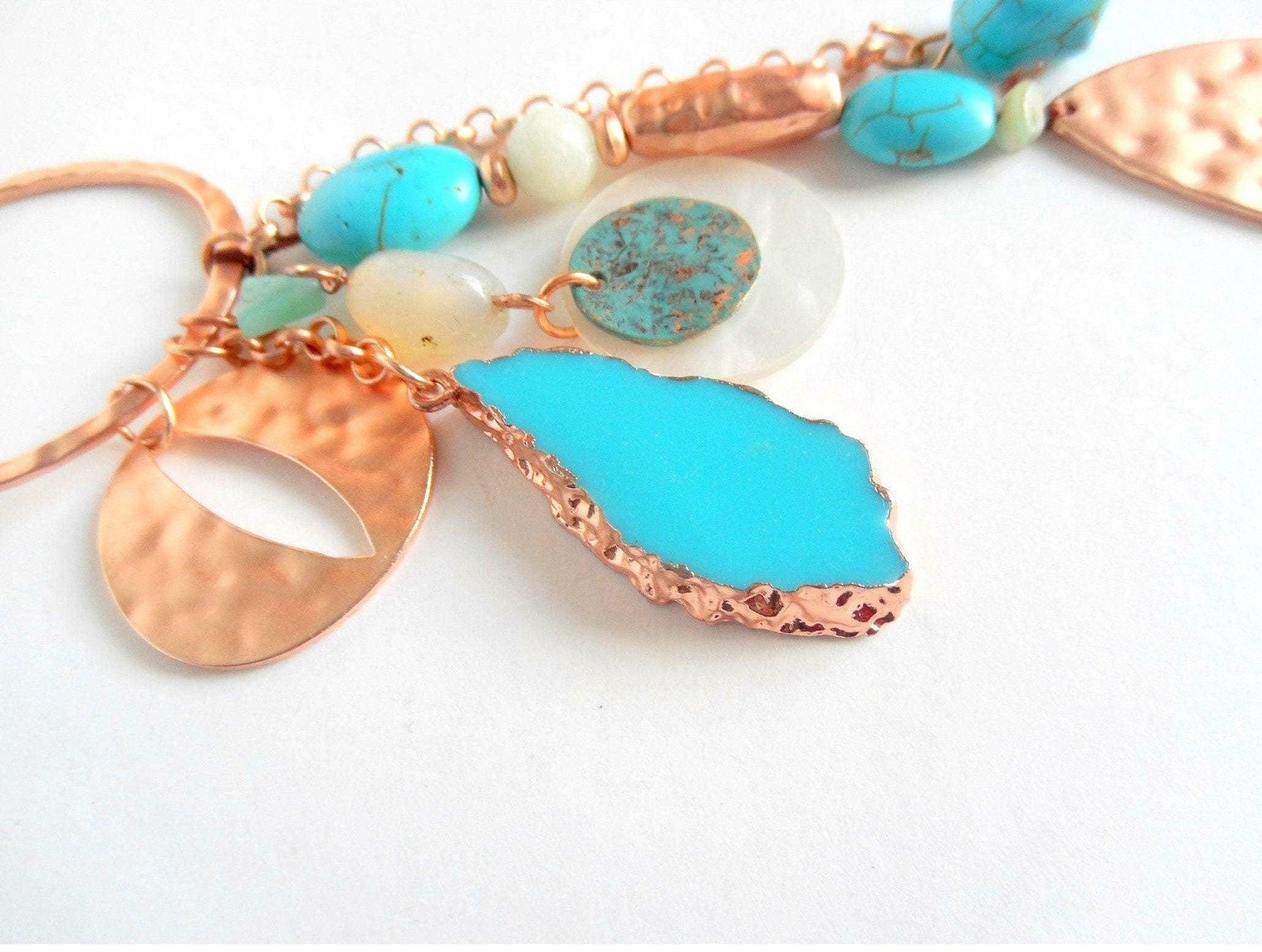 Collar turquesa y nacar