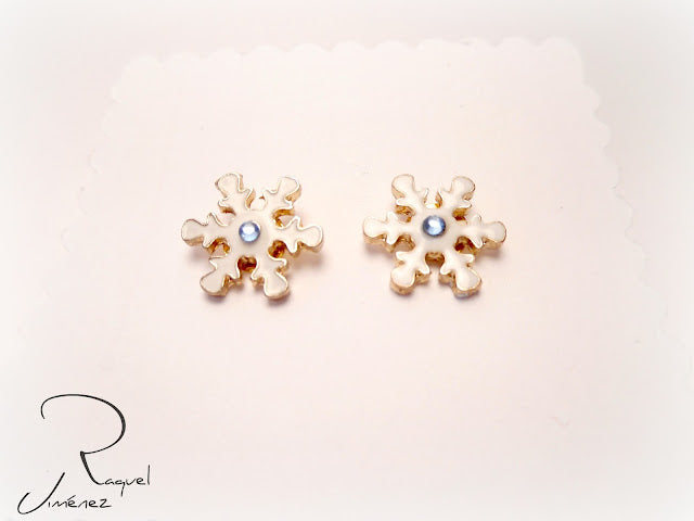 pendientes copo de nieve
