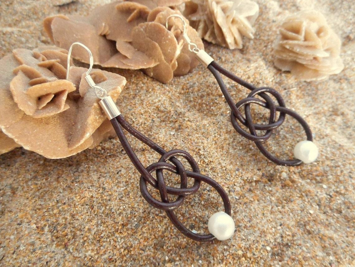 Pendientes nudo marinero infinito