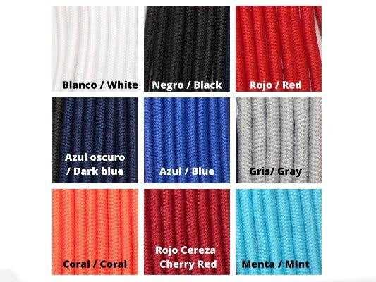 kit para hacer collar de nudos estilo marinero en colores azul y blanco . Raquel Jiménez Artesanía