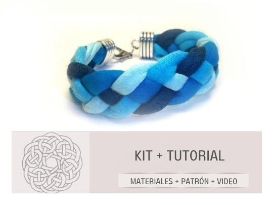 kit pulsera trapillo estilo marinero. Raquel Jiménez Artesanía