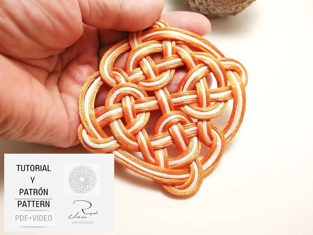 Tutorial y patrón para hacer mandalas celtas pdf y video. Raquel Jimenez Artesanía