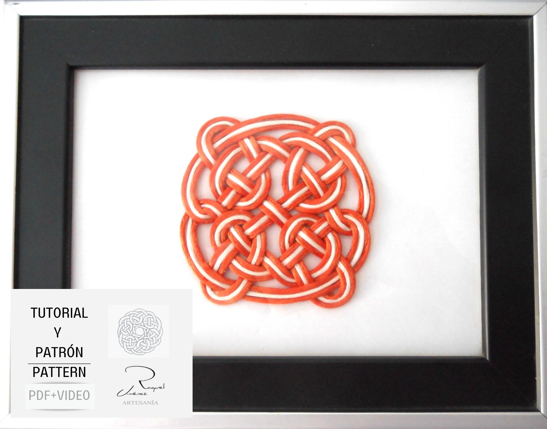 Tutorial y patrón para hacer mandalas celtas pdf y video. Raquel Jimenez Artesanía