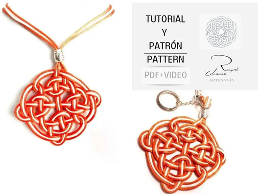 Tutorial y patrón para hacer mandalas celtas pdf y video. Raquel Jimenez Artesanía