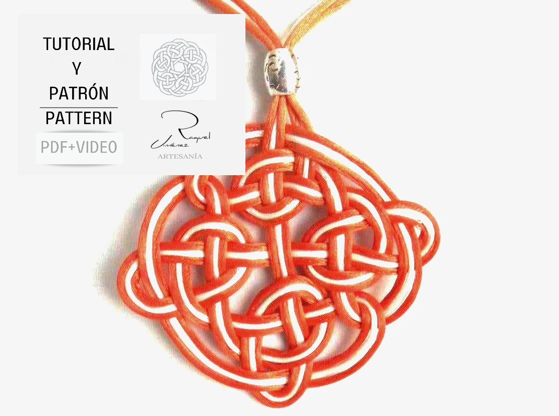 Tutorial y patrón para hacer mandalas celtas pdf y video. Raquel Jimenez Artesanía