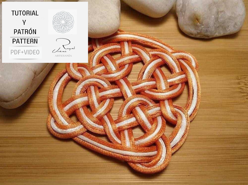 Tutorial y patrón para hacer mandalas celtas pdf y video. Raquel Jimenez Artesanía