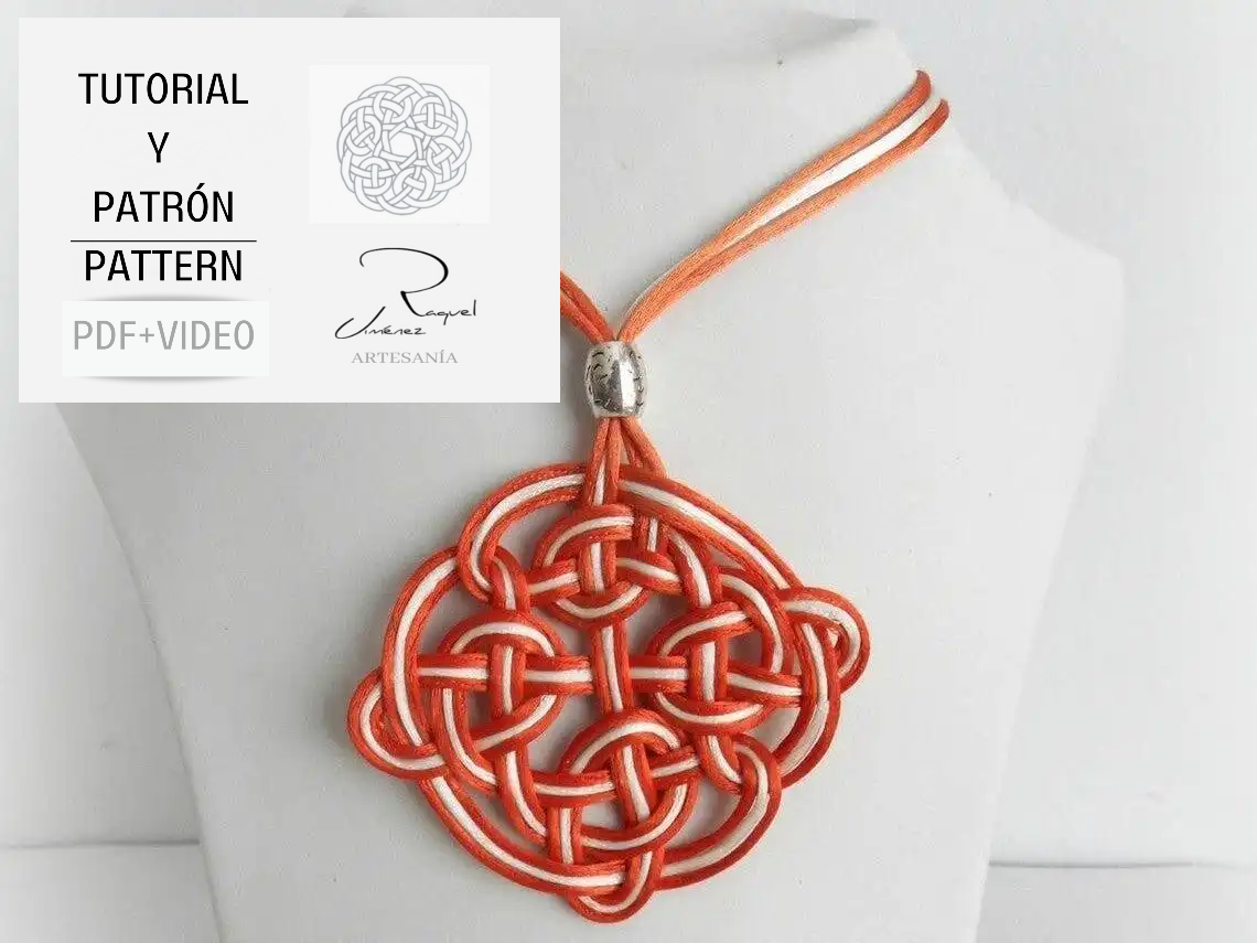 Tutorial y patrón para hacer mandalas celtas pdf y video. Raquel Jimenez Artesanía