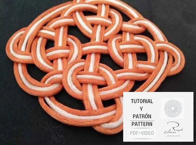 Tutorial y patrón para hacer mandalas celtas pdf y video. Raquel Jimenez Artesanía