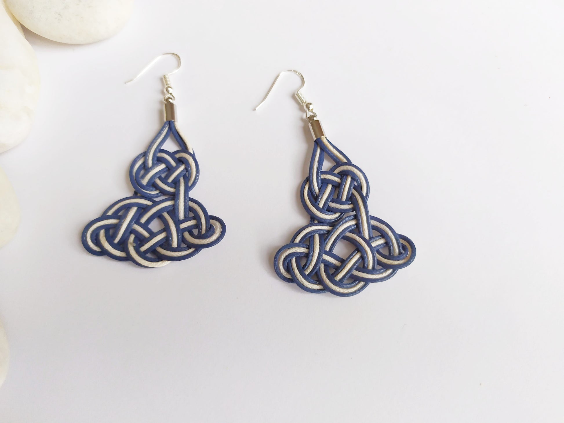 pendientes navy de plata