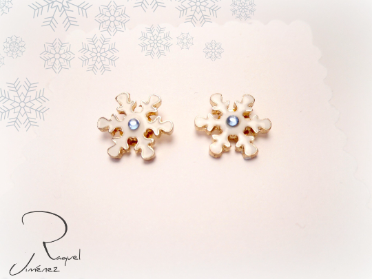 pendientes copo de nieve