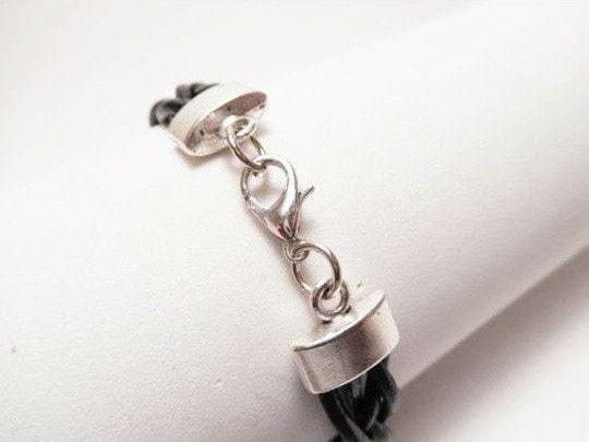 cierres pulsera de cuero