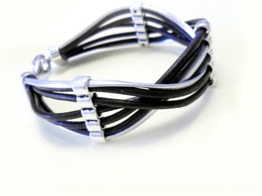pulsera cuero trenzado