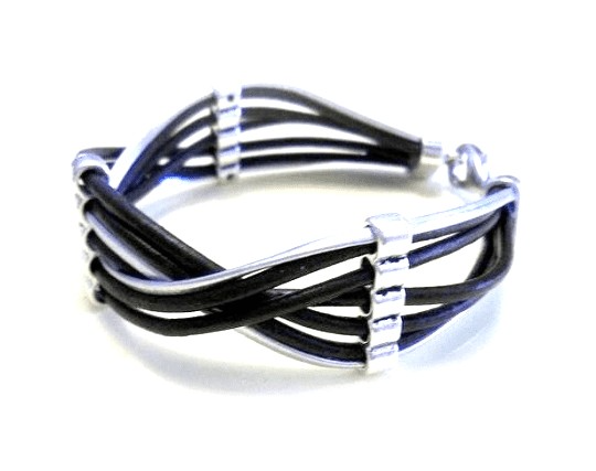 pulsera cuero trenzado