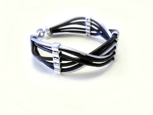 pulsera cuero trenzado