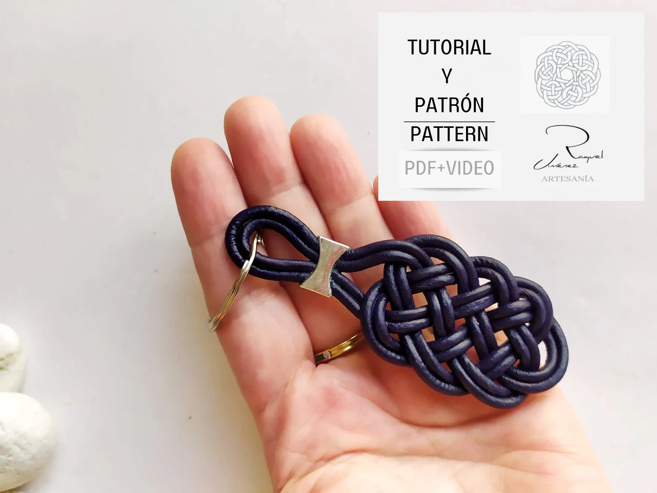 Tutorial llavero de cuero trenzado. Raquel Jimenez Artesanía