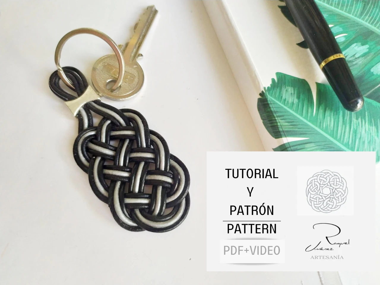 Tutorial llavero de cuero trenzado. Raquel Jimenez Artesanía