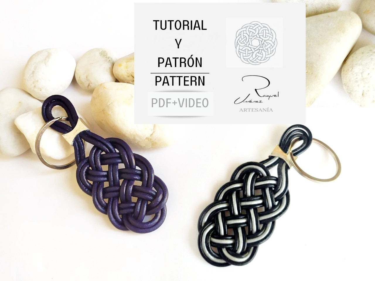 Tutorial llavero de cuero trenzado. Raquel Jimenez Artesanía