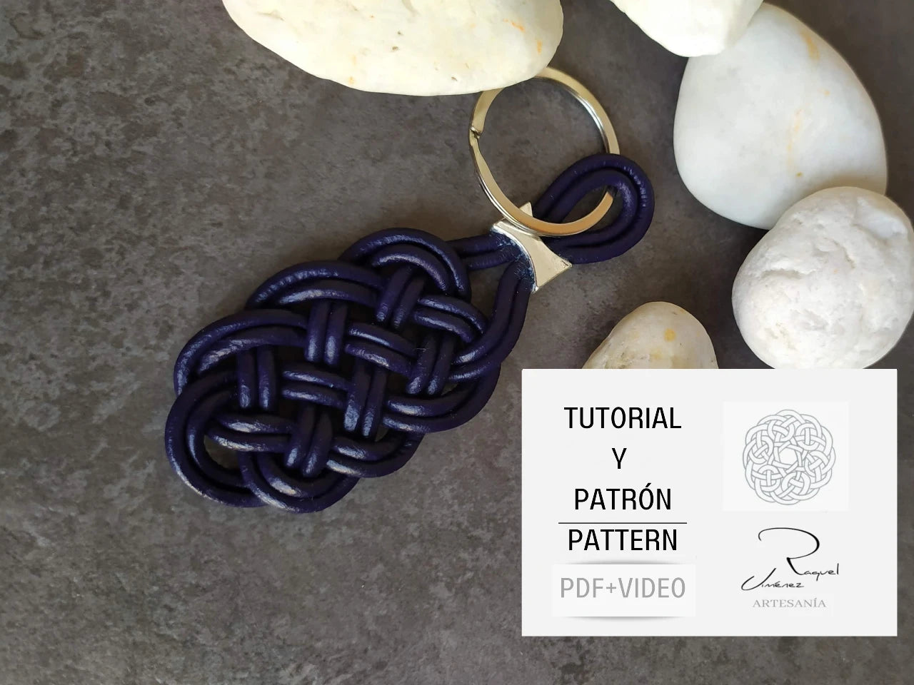 Tutorial llavero de cuero trenzado. Raquel Jimenez Artesanía