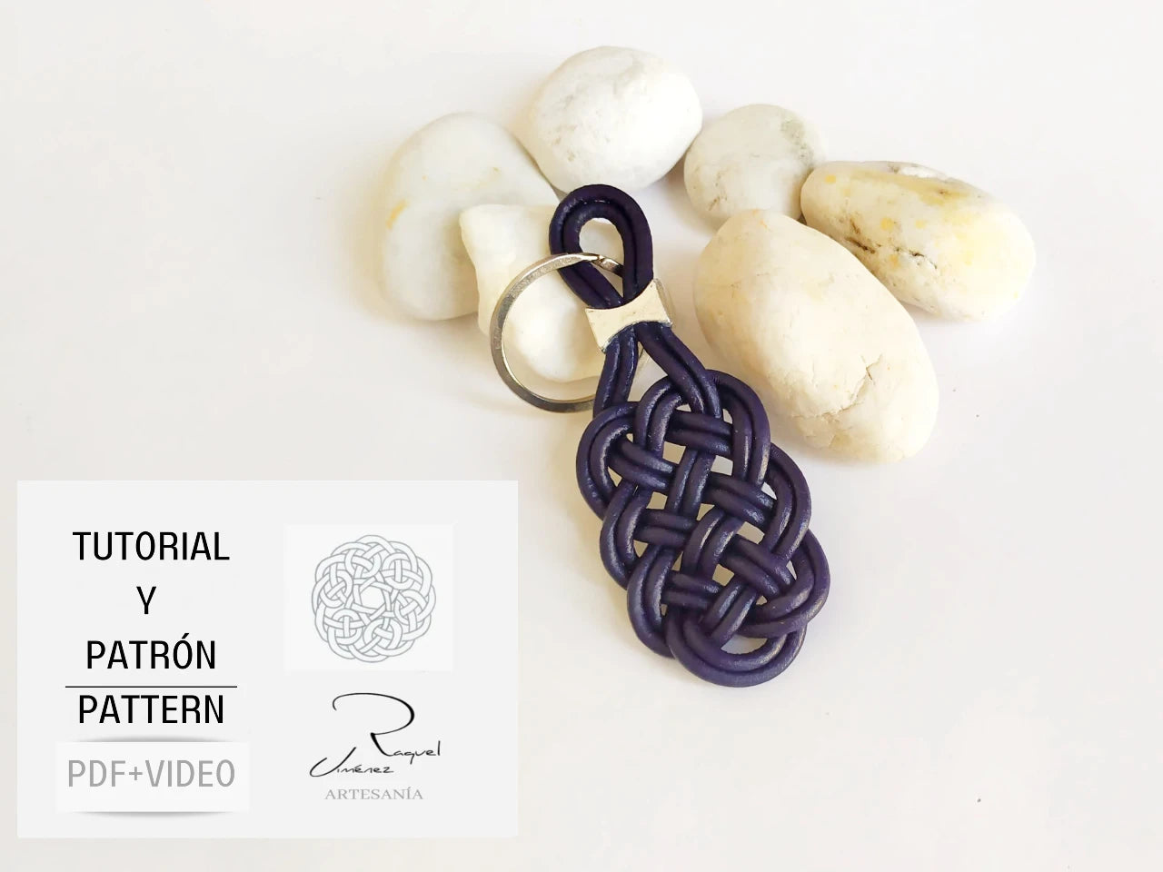 Tutorial llavero de cuero trenzado. Raquel Jimenez Artesanía