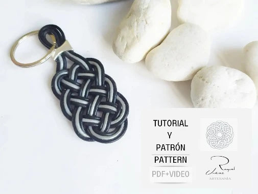 Tutorial llavero de cuero trenzado. Raquel Jimenez Artesanía