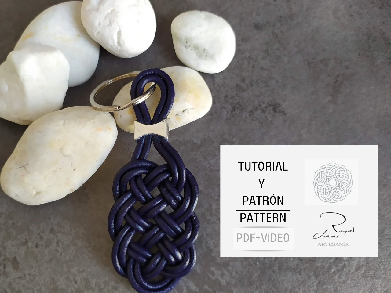 Tutorial llavero de cuero trenzado. Raquel Jimenez Artesanía