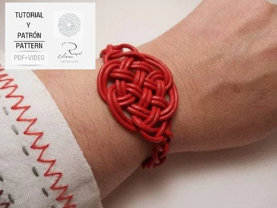 Tutorial y patron para hacer cuatro pulseras de macramé. Pdf y video. Raquel Jiménez Artesanía