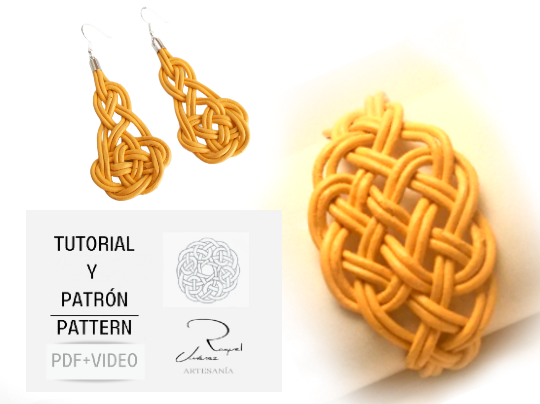 tutorial pulsera y pendientes de macrame