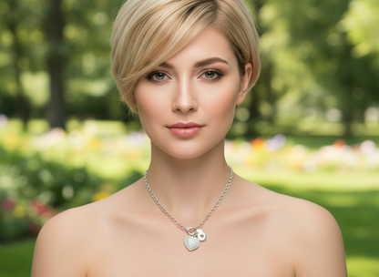 romantic bracelet with heart