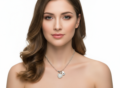 romantic bracelet with heart