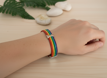 Pulsera Arco Iris con cierre magnético