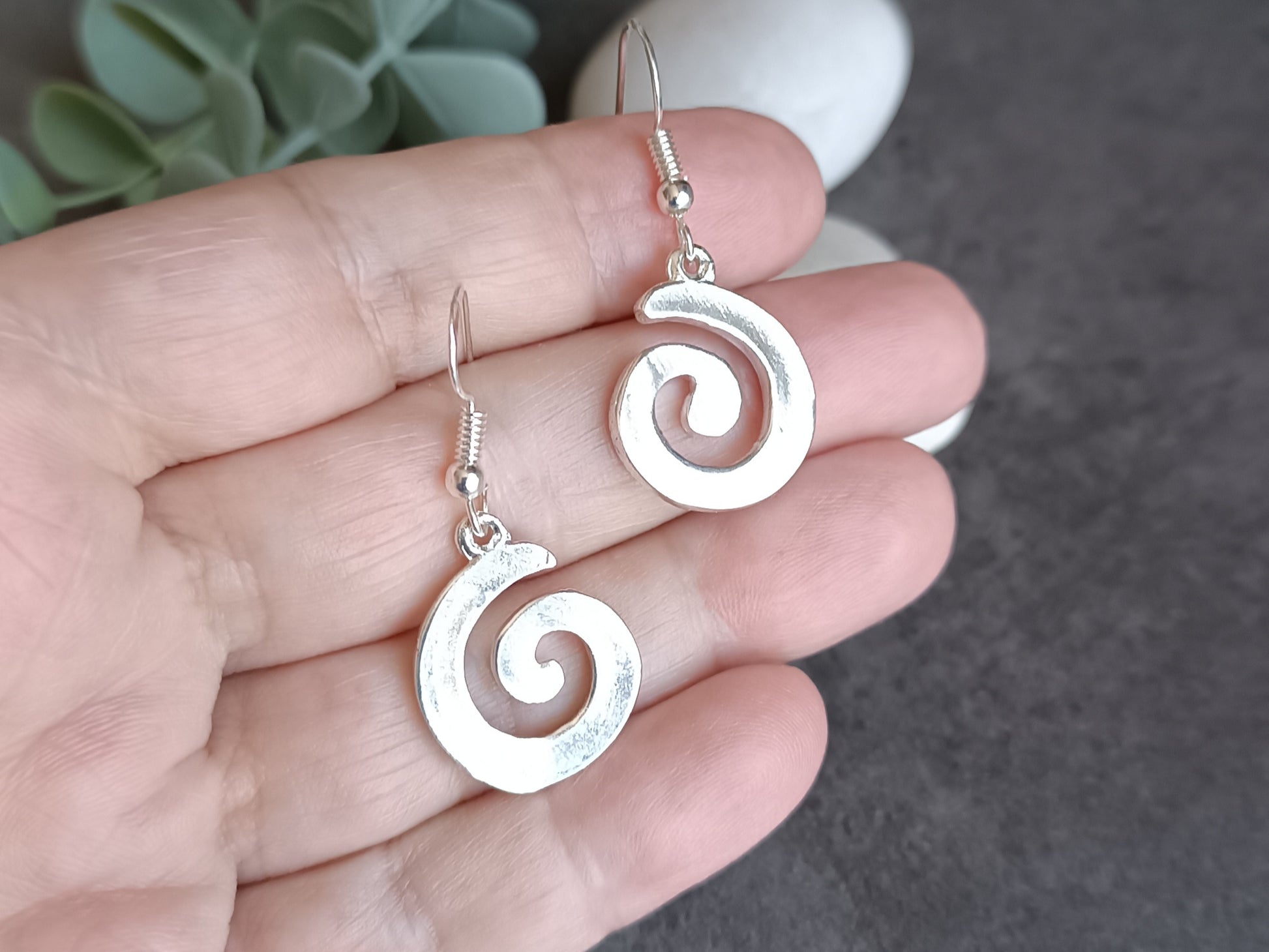 Pendientes espiral celta 