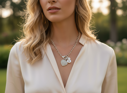 romantic bracelet with heart